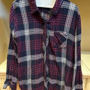 Rails Red and Blue Plaid Button Down Shirt